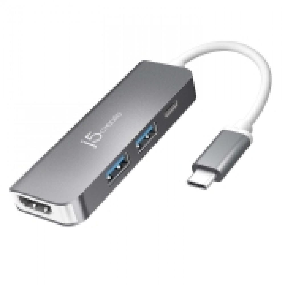 Переходник j5create USB-C HDMI и USB Type-A 3.0 PD (JCD371)