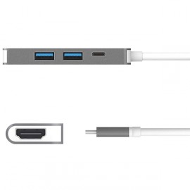 Переходник j5create USB-C HDMI и USB Type-A 3.0 PD (JCD371)