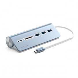 Переходник Satechi Type-C Aluminum Hub Card Reader wi/Cable Blue