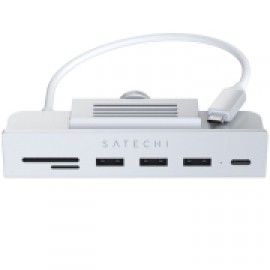 Переходник Satechi Aluminum USB-C Clamp Hub iMac 24 Space Grey