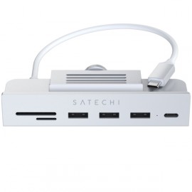 Переходник Satechi Aluminum USB-C Clamp Hub iMac 24 Space Grey 