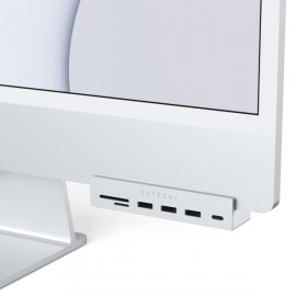 Переходник Satechi Aluminum USB-C Clamp Hub iMac 24 Space Grey