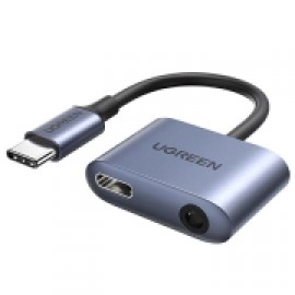 Переходник uGreen CM231 USB-C to 3.5mm Audio Adapter with PD