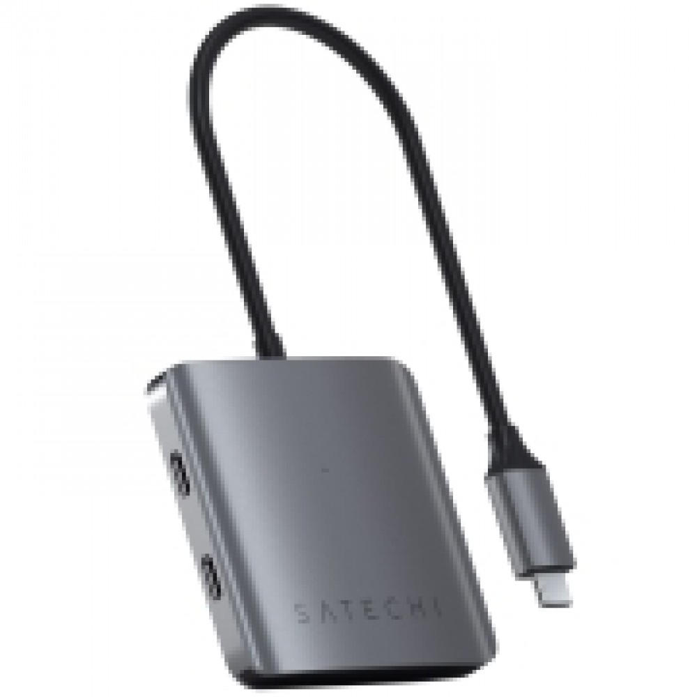 Переходник Satechi USB-C 4 порта Space Grey (ST-UC4PHM)