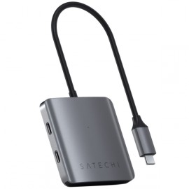 Переходник Satechi USB-C 4 порта Space Grey (ST-UC4PHM) 