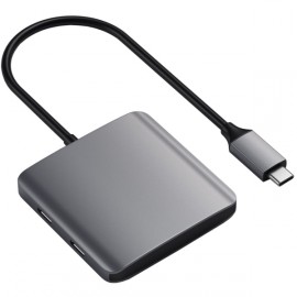 Переходник Satechi USB-C 4 порта Space Grey (ST-UC4PHM)