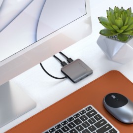 Переходник Satechi USB-C 4 порта Space Grey (ST-UC4PHM)