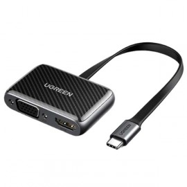 Переходник uGreen CM303 USB-C to HDMI+VGA Adapter Flat Cable 