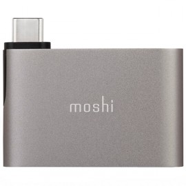 Переходник Moshi USB-C to Dual USB-A серый (99MO084214)