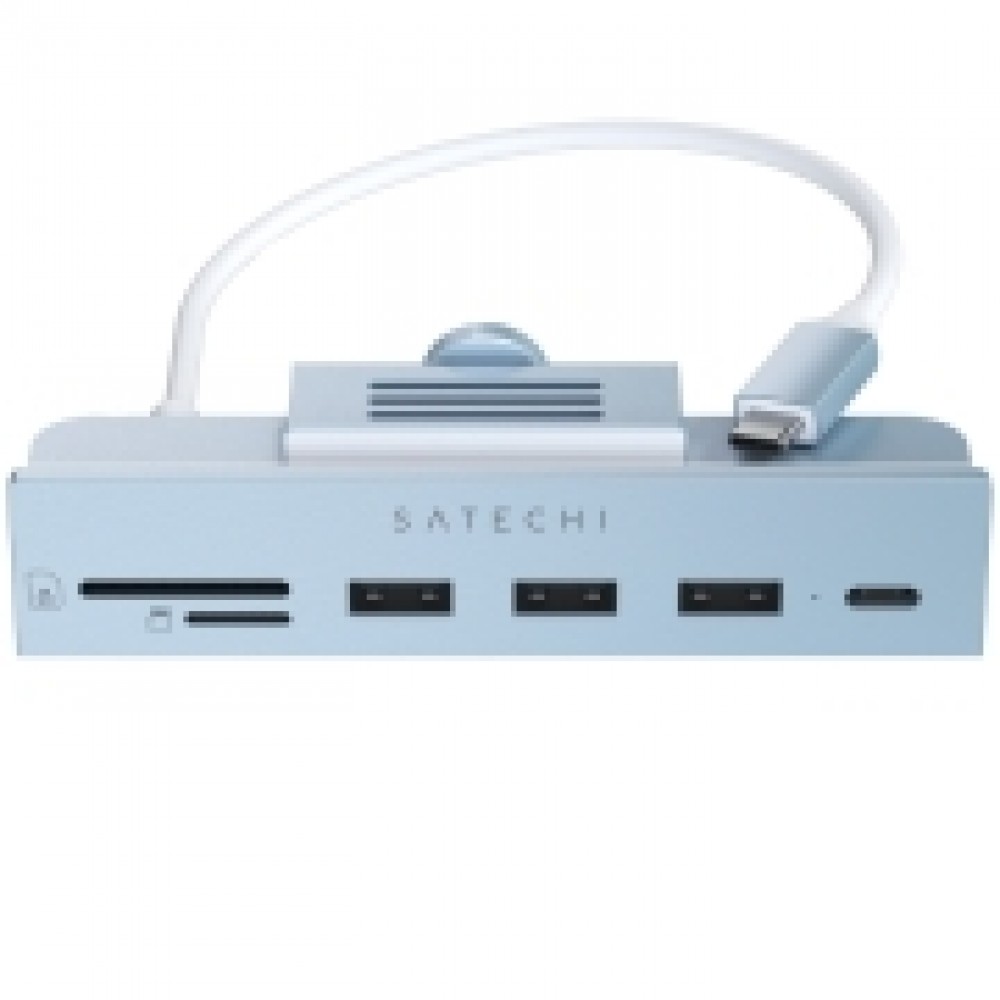 Переходник Satechi Aluminum USB-C Clamp Hub iMac 24 Blue (ST-UCICHB)