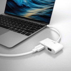 Переходник j5create USB-C HDMI и VGA с USB Type-A 3.0 PD (JCA175)