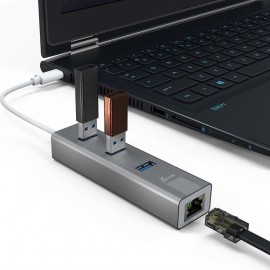 Переходник j5create USB-C 3 USB Type-A 3.0 Ethernet (JCH474)