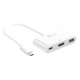 Переходник j5create USB-C HDMI и USB Type-A 3.0 PD (JCA379)