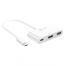 Переходник j5create USB-C HDMI и USB Type-A 3.0 PD (JCA379) 