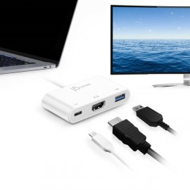 Переходник j5create USB-C HDMI и USB Type-A 3.0 PD (JCA379)