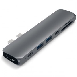 Переходник Satechi Aluminum Pro Hub Macbook Pro Sp.Grey (ST-CMBPM)