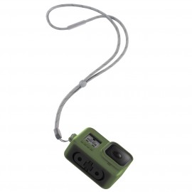 Силиконовый чехол с ремешком GoPro Sleeve + Lanyard HERO8 Green (AJSST-005)