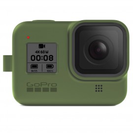 Силиконовый чехол с ремешком GoPro Sleeve + Lanyard HERO8 Green (AJSST-005)