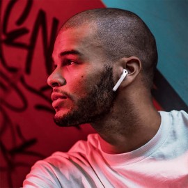 Силиконовые амбушюры для AirPods Deppa Buds белые