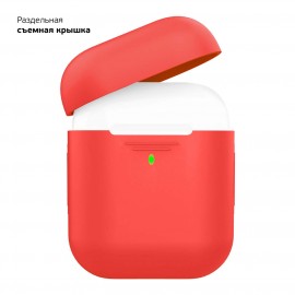 Чехол для AirPods Deppa красный 