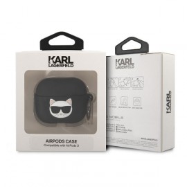 Чехол Karl Lagerfeld для Airpods 3 Silicone With Ring (KLACA3SILCHBK)