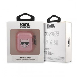 Чехол Karl Lagerfeld для Airpods 1/2 TPU With Ring (KLA2UCHGP)