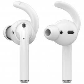 Силиконовые амбушюры для AirPods Deppa Hooks белые