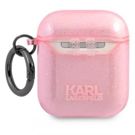 Чехол Karl Lagerfeld для Airpods 1/2 TPU With Ring (KLA2UKHGP)