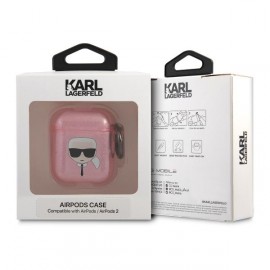 Чехол Karl Lagerfeld для Airpods 1/2 TPU With Ring (KLA2UKHGP)