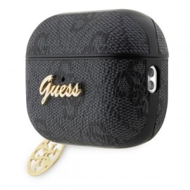 Чехол Guess для Airpods Pro 2 PU leather 4G (GUAP2G4GSMK)