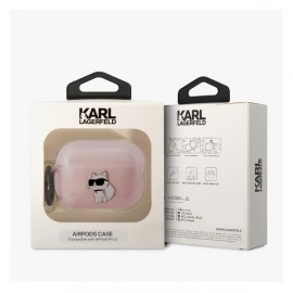 Чехол Karl Lagerfeld для Airpods Pro 2 TPU With Ring (KLAP2HNCHTCP)