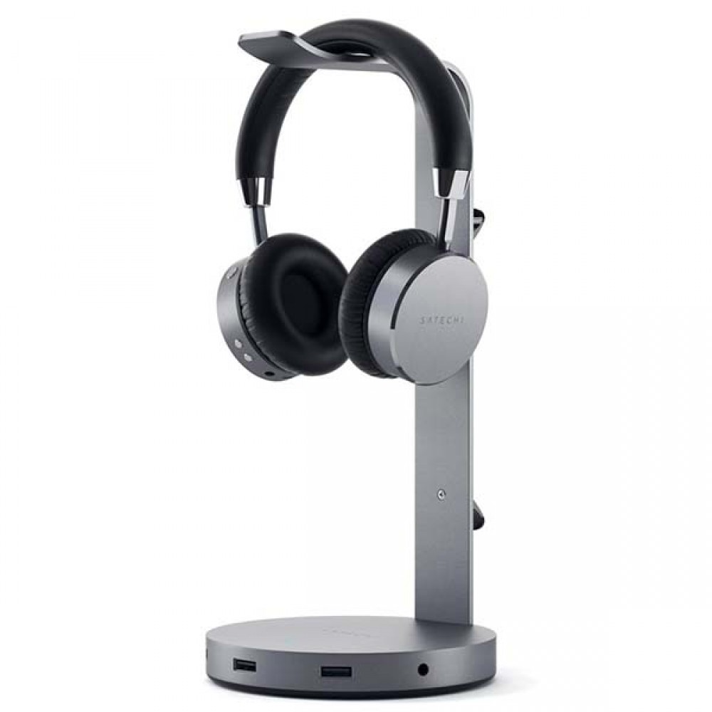 Подставка Satechi USB-C Headphone Stand Space Gray (ST-UCHSHM)