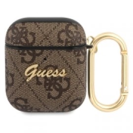 Чехол Guess для Airpods 1/2 PU leather 4G (GUA24GSMW)