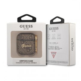 Чехол Guess для Airpods 1/2 PU leather 4G (GUA24GSMW)