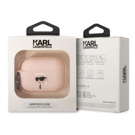 Чехол Karl Lagerfeld для Airpods Pro 2 Silicone With Ring KLAP2RUNIKP