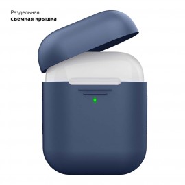 Чехол для AirPods Deppa синий