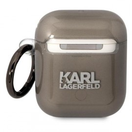 Чехол Karl Lagerfeld для Airpods 1/2 TPU With Ring (KLA2HNIKTCK)