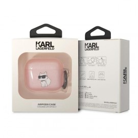 Чехол Karl Lagerfeld для Airpods 3 TPU With Ring (KLA3HNCHTCP)