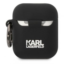 Чехол Karl Lagerfeld для Airpods 1/2 Silicone With Ring (KLA2RUNCHK)