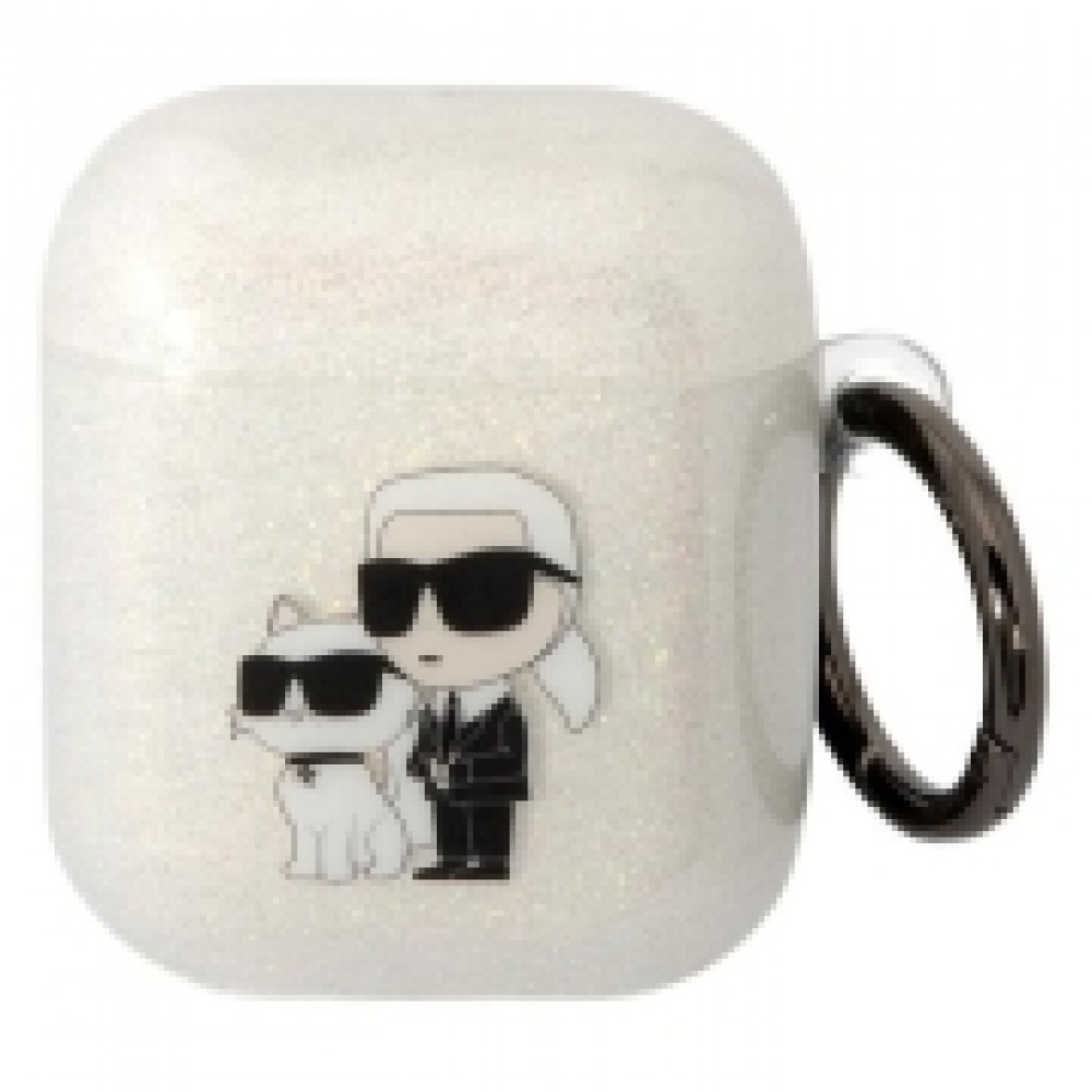 Чехол Karl Lagerfeld для Airpods 1/2 TPU With Ring (KLA2HNKCTGT)