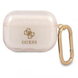 Чехол Guess для Airpods Pro TPU With carabin (GUAPUCG4GD) 