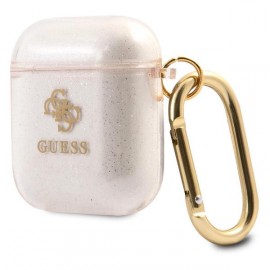 Чехол Guess для Airpods 1/2 TPU With carabin (GUA2UCG4GD) 