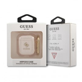 Чехол Guess для Airpods 1/2 TPU With carabin (GUA2UCG4GD)