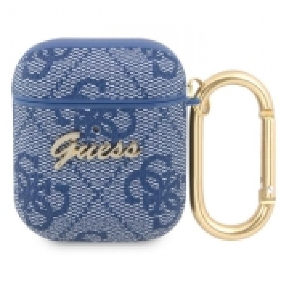 Чехол Guess для Airpods 1/2 PU leather 4G (GUA24GSMB)