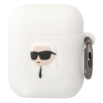 Чехол Karl Lagerfeld для Airpods 1/2 Silicone With Ring (KLA2RUNIKH)