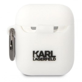 Чехол Karl Lagerfeld для Airpods 1/2 Silicone With Ring (KLA2RUNIKH)