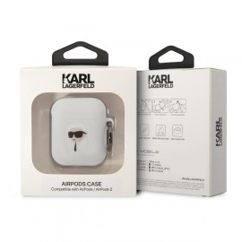 Чехол Karl Lagerfeld для Airpods 1/2 Silicone With Ring (KLA2RUNIKH)