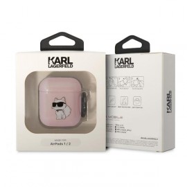 Чехол Karl Lagerfeld для Airpods 1/2 TPU With Ring (KLA2HNCHTCP)