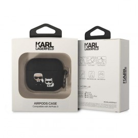 Чехол Karl Lagerfeld для Airpods 3 Silicone With Ring (KLACA3SILKCK)