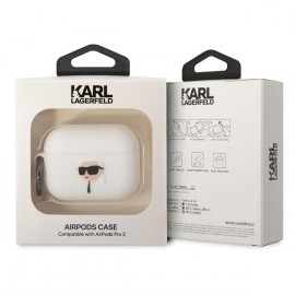 Чехол Karl Lagerfeld для Airpods Pro 2 Silicone With Ring KLAP2RUNIKH